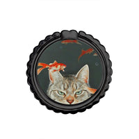 Thumbnail for Cat Goldfish - Metal Mobile Ring