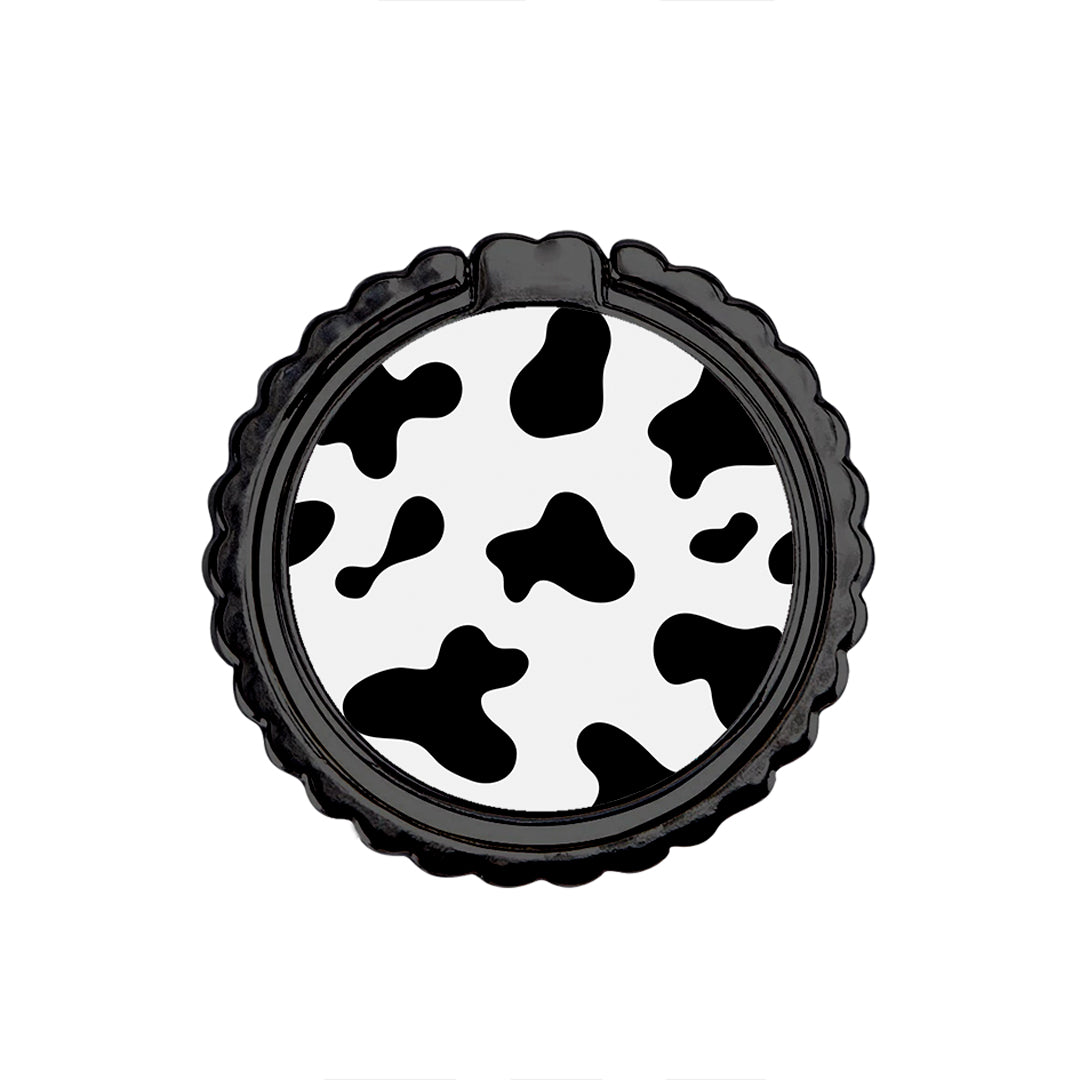 Cow Print - Metal Mobile Ring