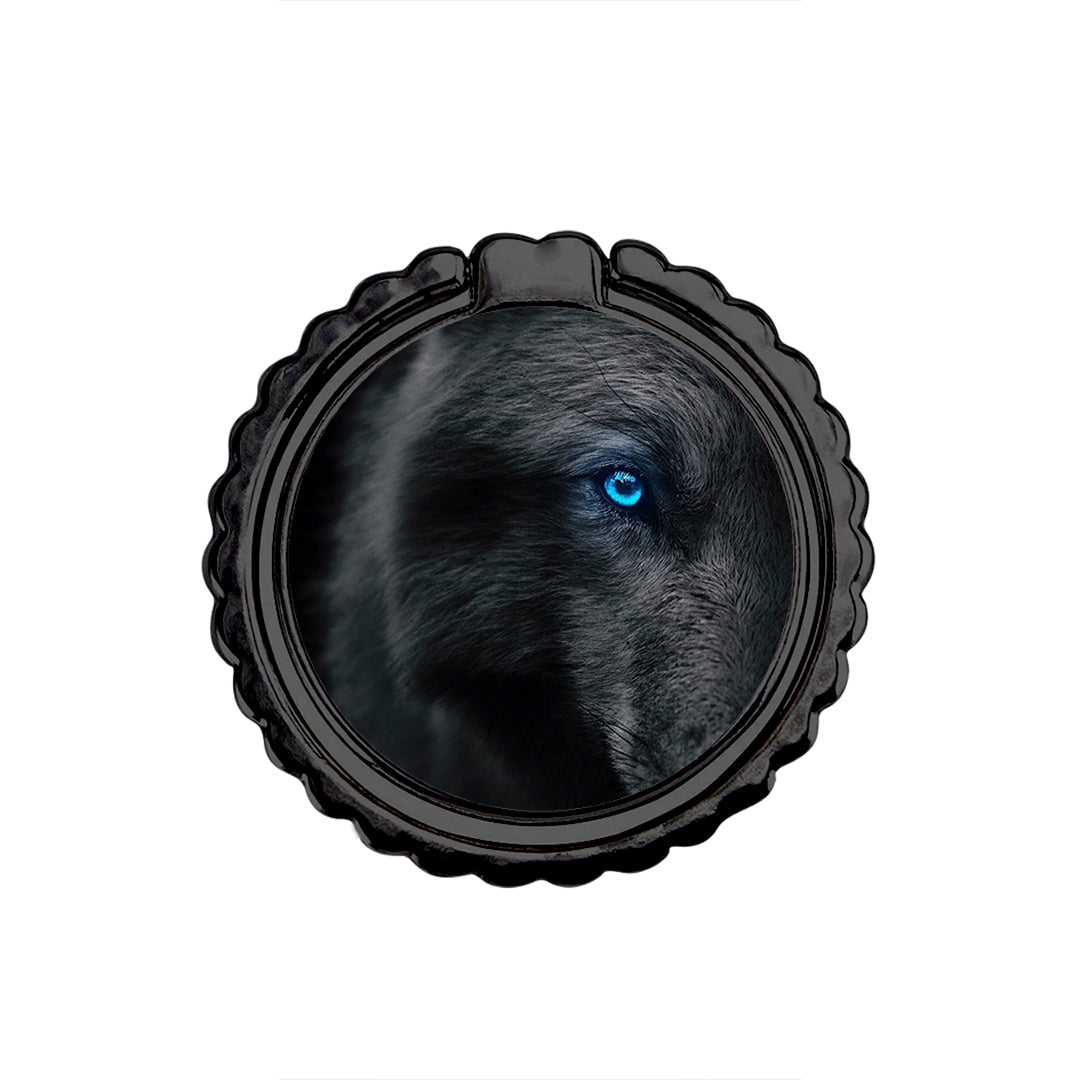 Dark Wolf - Metal Mobile Ring