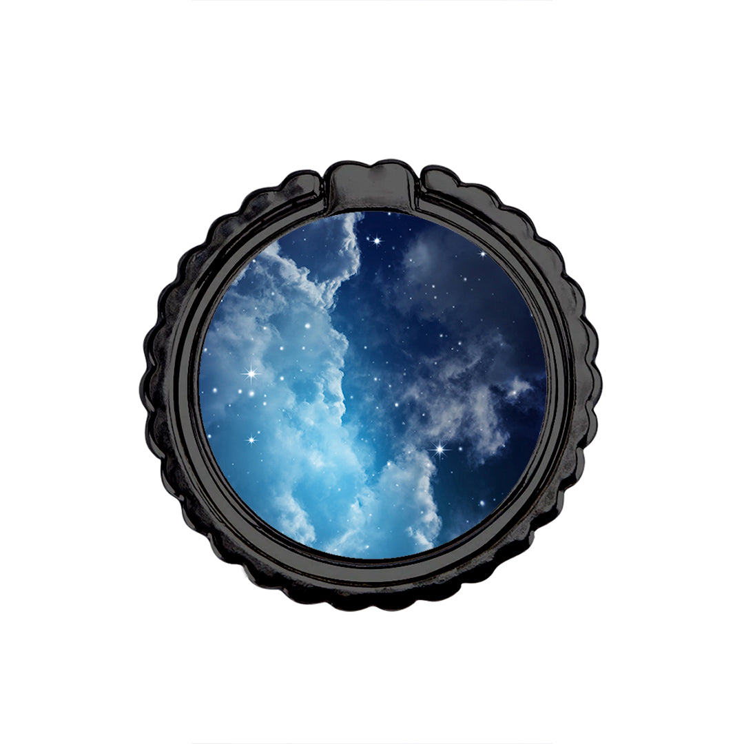 Galaxy Blue Sky - Metal Mobile Ring