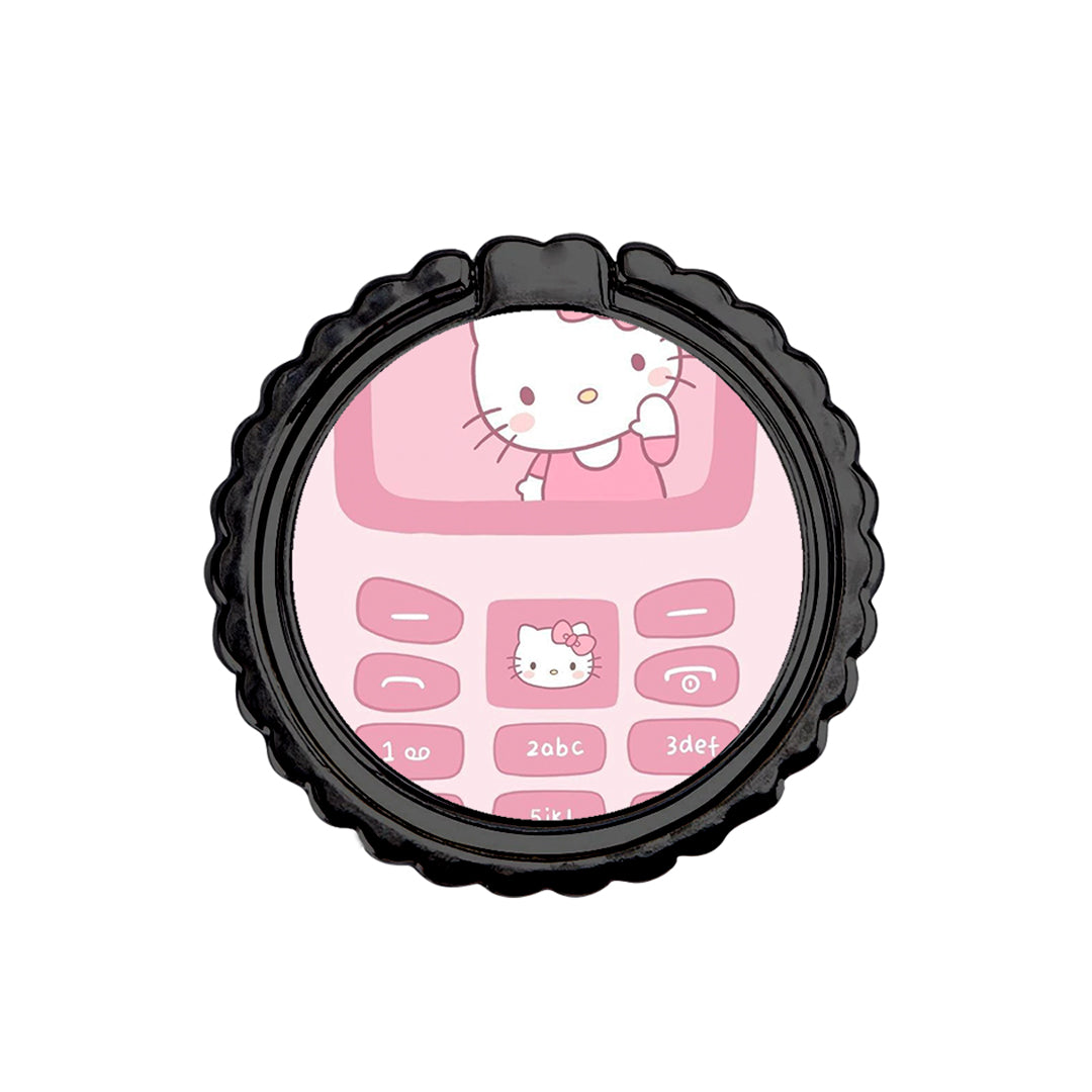 Hello Kitten - Metal Mobile Ring