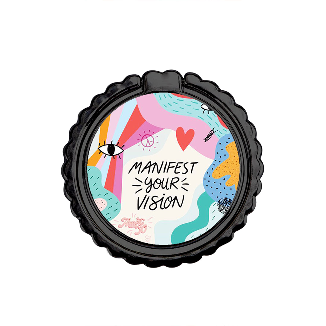 Manifest Your Vision - Metal Mobile Ring