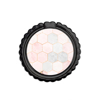 Thumbnail for Marble Hexagon Pink - Metal Mobile Ring