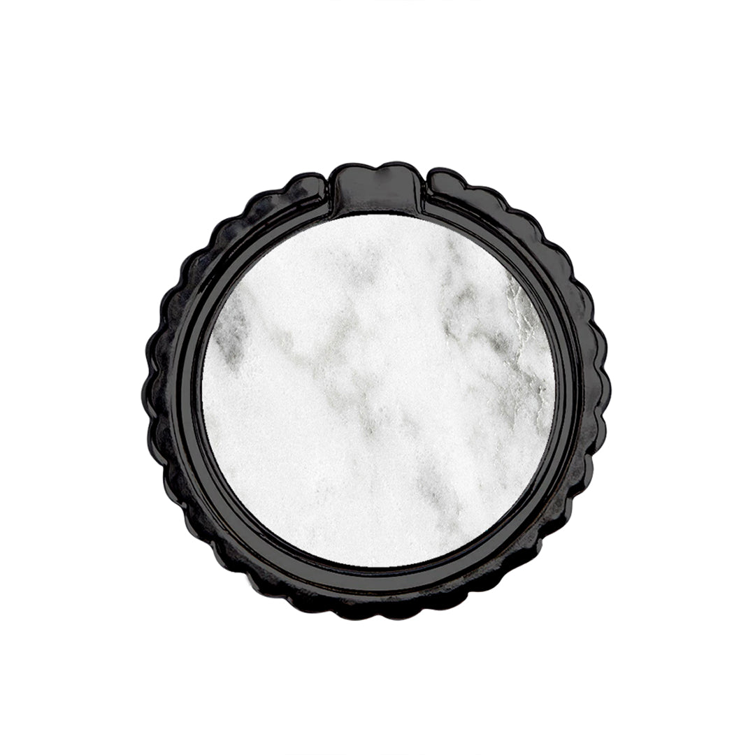 Marble White - Metal Mobile Ring