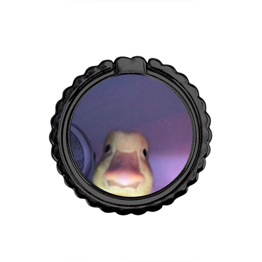 Meme Duck - Metal Mobile Ring