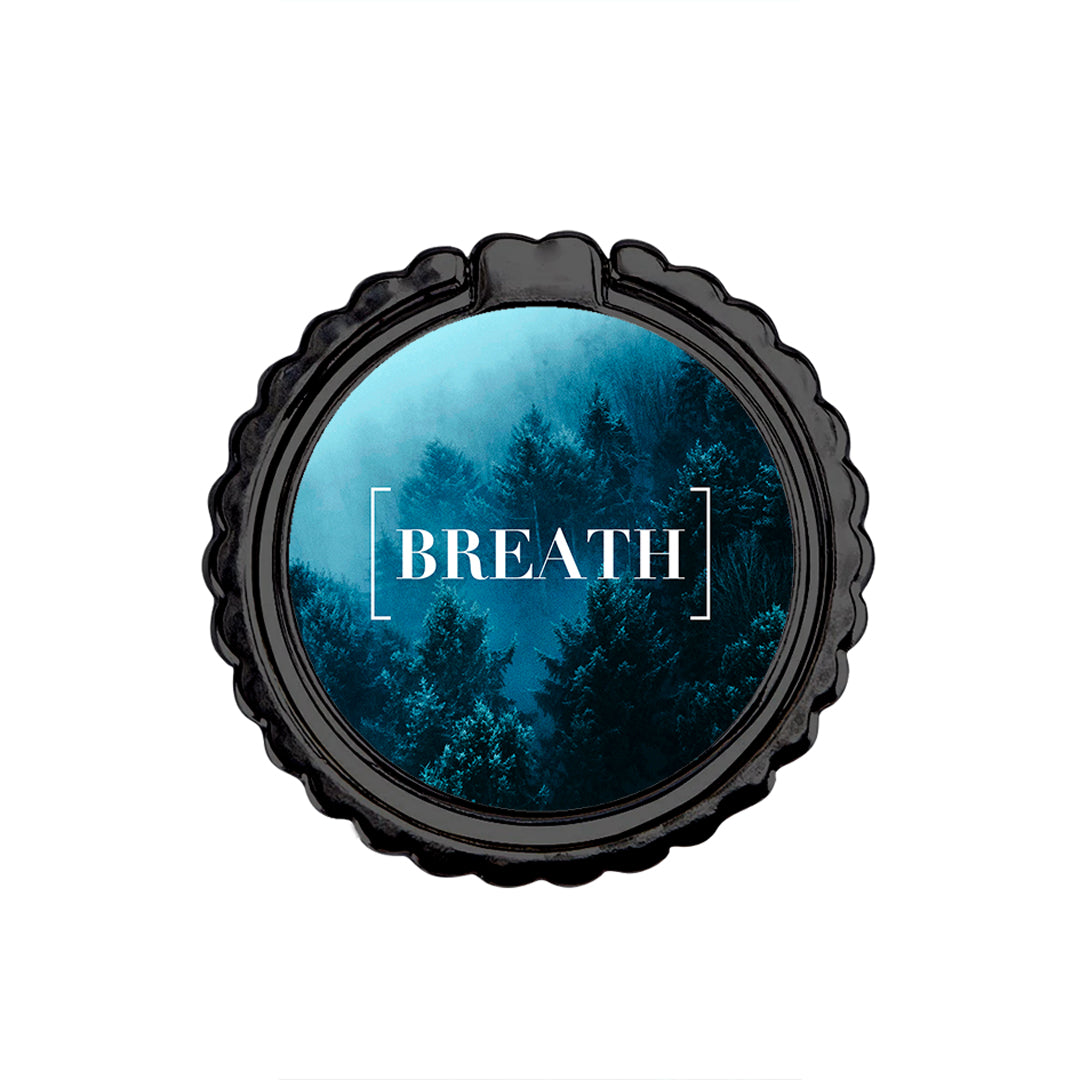 Quote Breath - Metal Mobile Ring