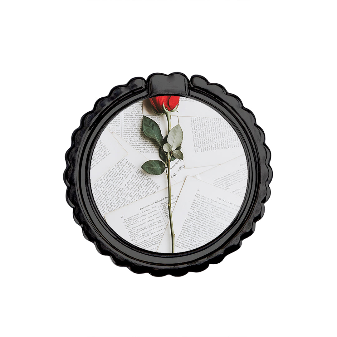 Red Rose - Metal Mobile Ring