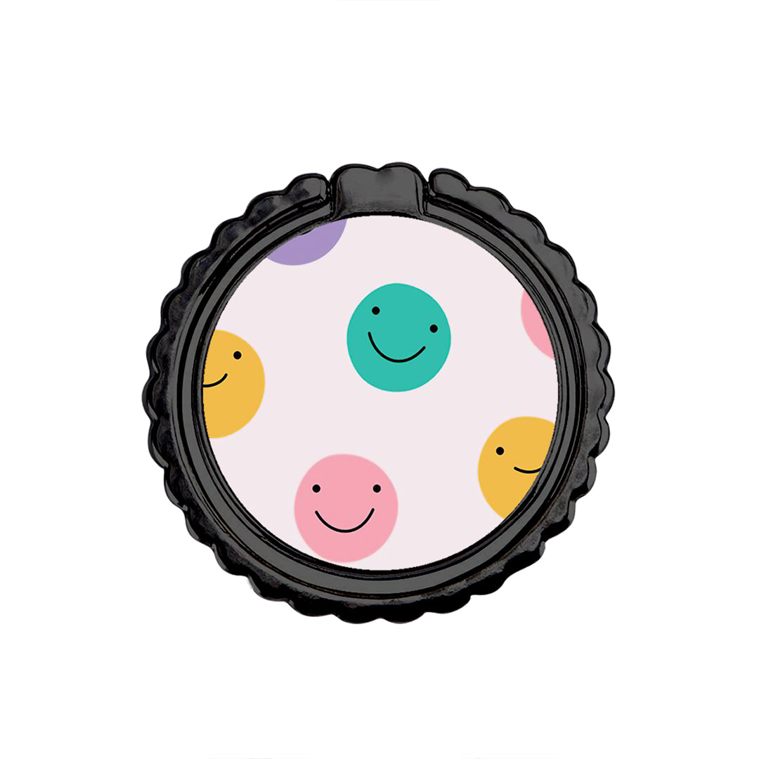 Smiley Faces - Metal Mobile Ring