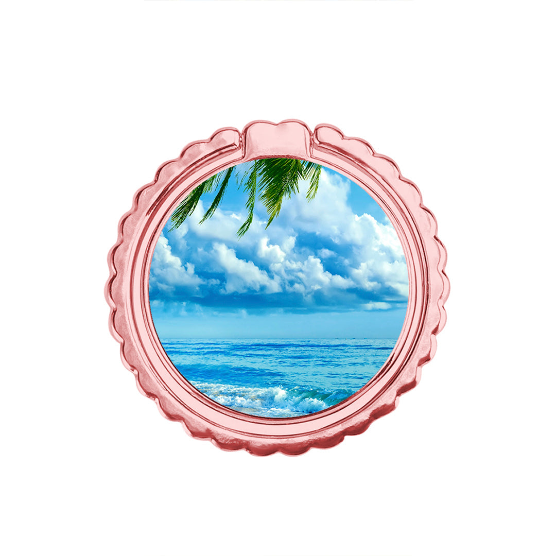 Beautiful Beach - Metal Mobile Ring