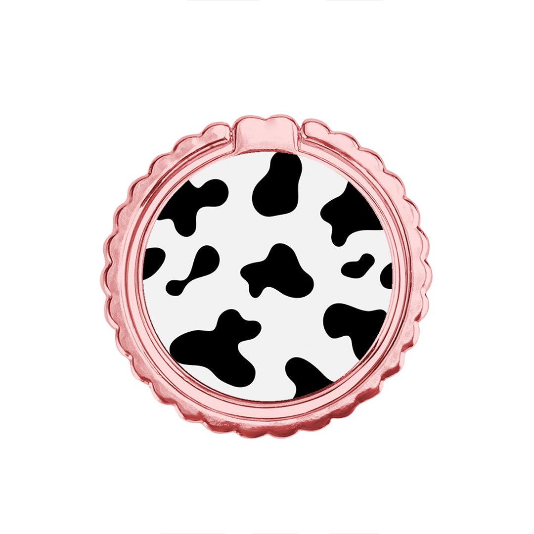 Cow Print - Metal Mobile Ring