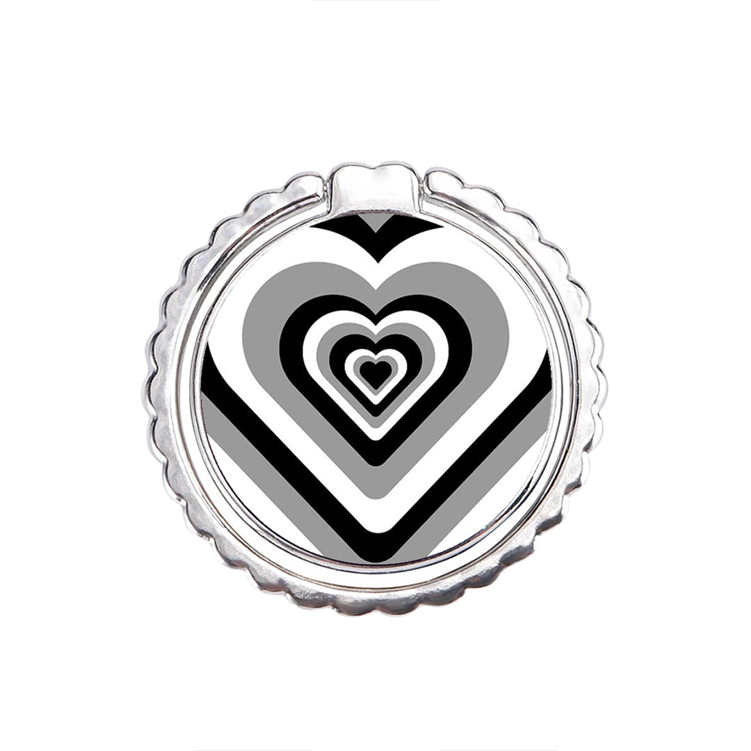 Black Hearts - Metal Mobile Ring