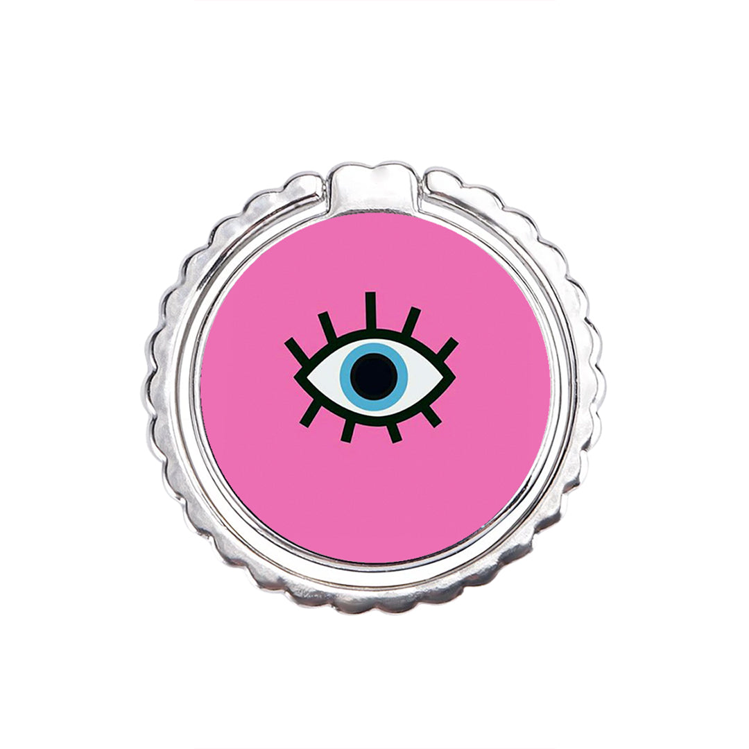 Blue Eye Pink - Metal Mobile Ring