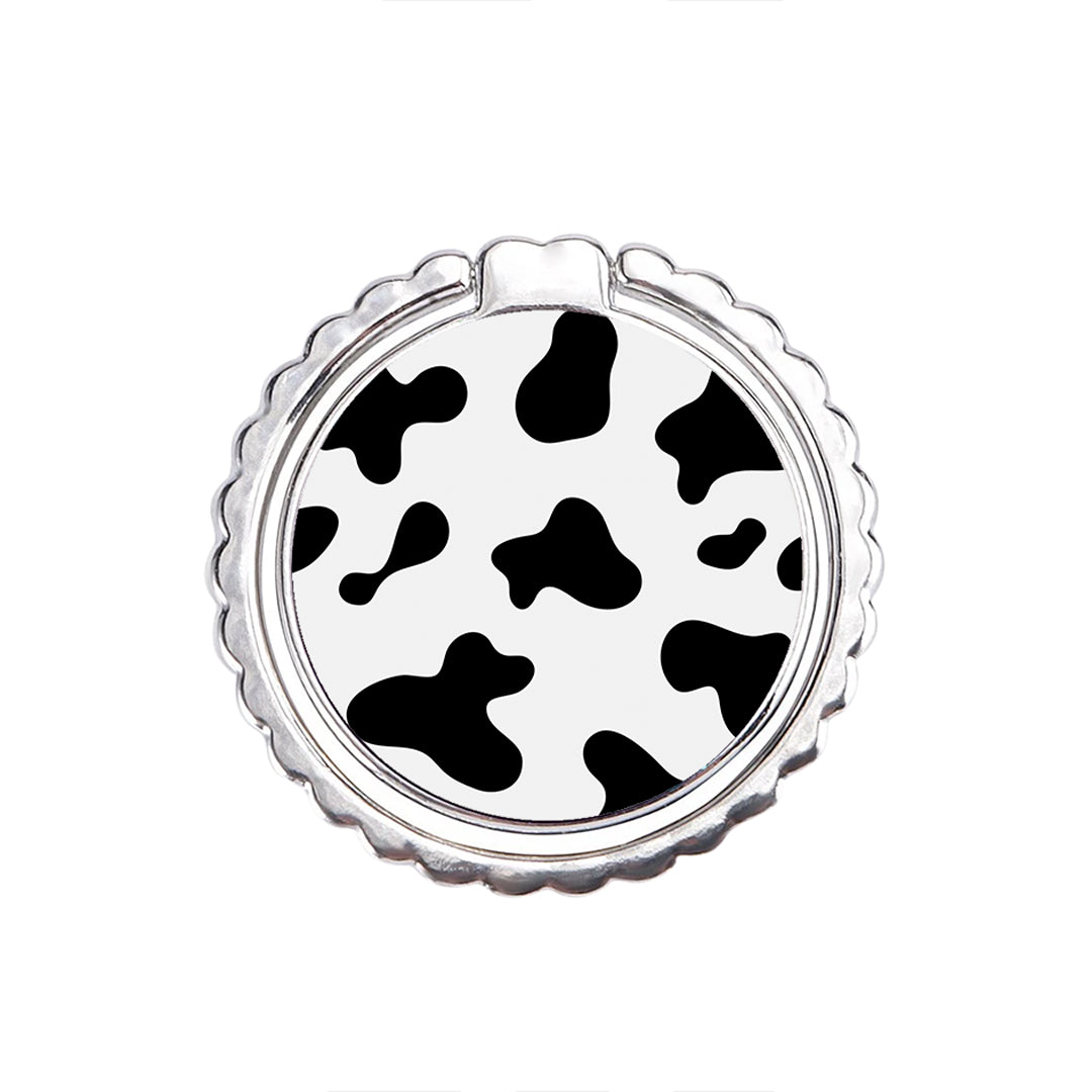 Cow Print - Metal Mobile Ring