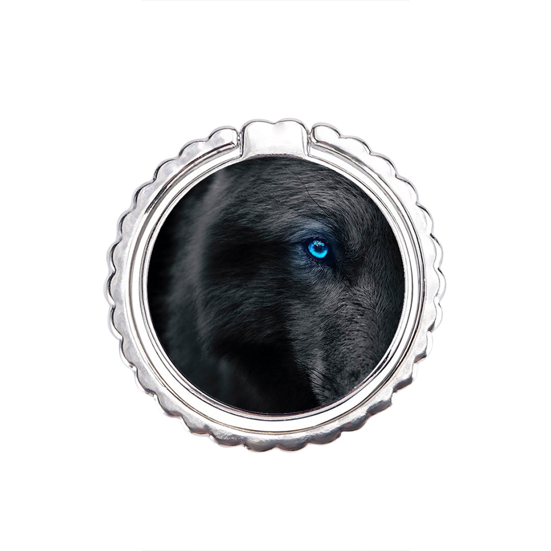 Dark Wolf - Metal Mobile Ring