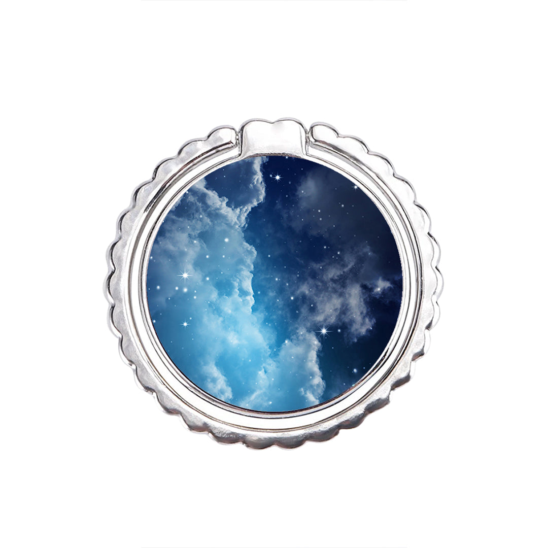 Galaxy Blue Sky - Metal Mobile Ring