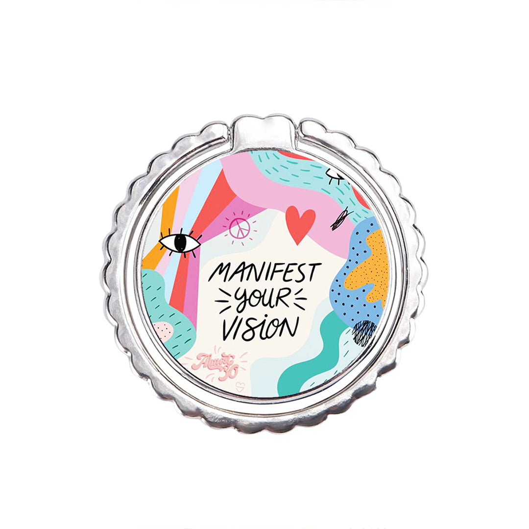 Manifest Your Vision - Metal Mobile Ring