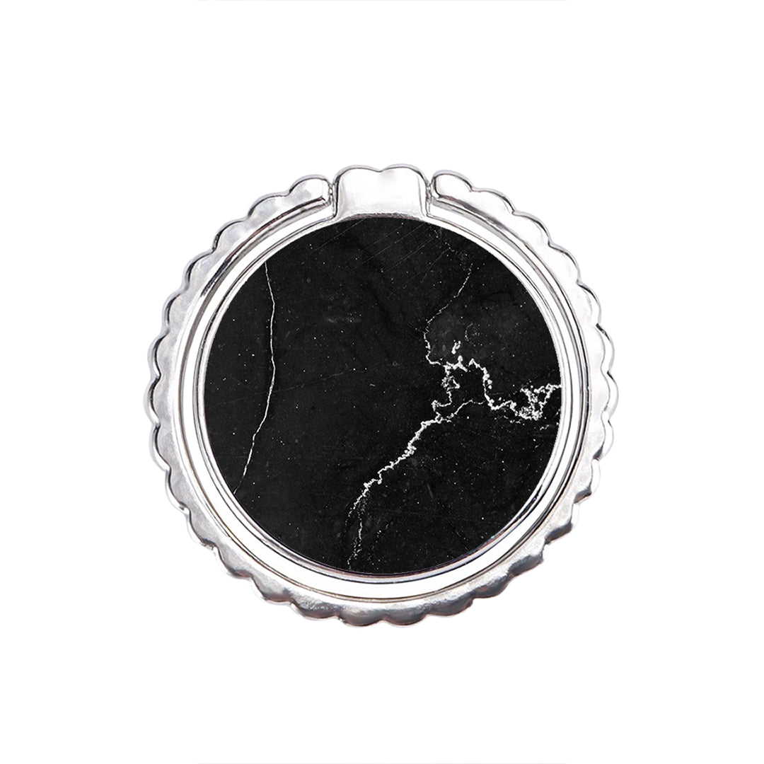 Marble Black - Metal Mobile Ring