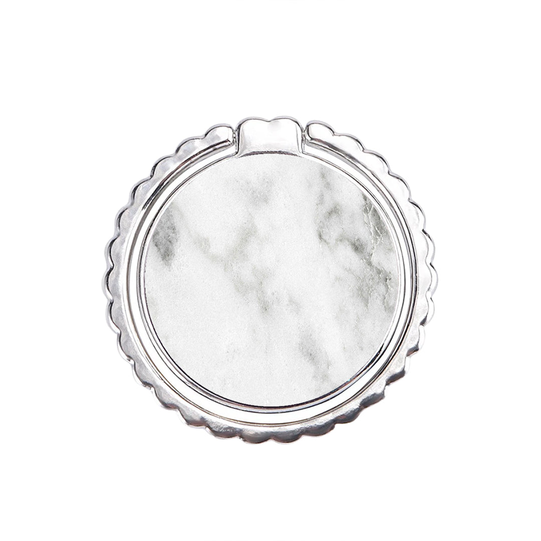 Marble White - Metal Mobile Ring