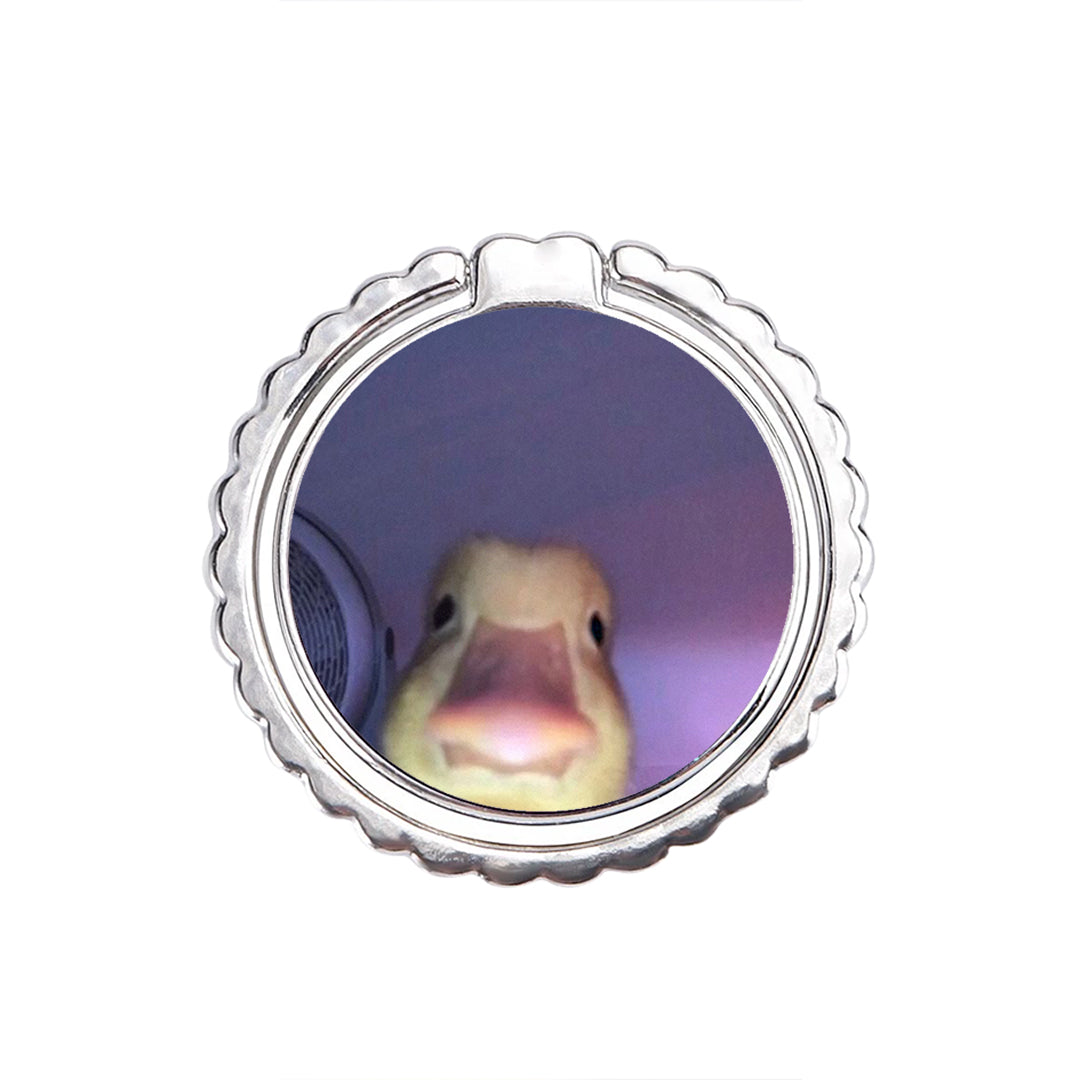 Meme Duck - Metal Mobile Ring