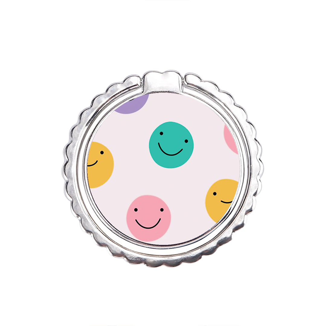 Smiley Faces - Metal Mobile Ring