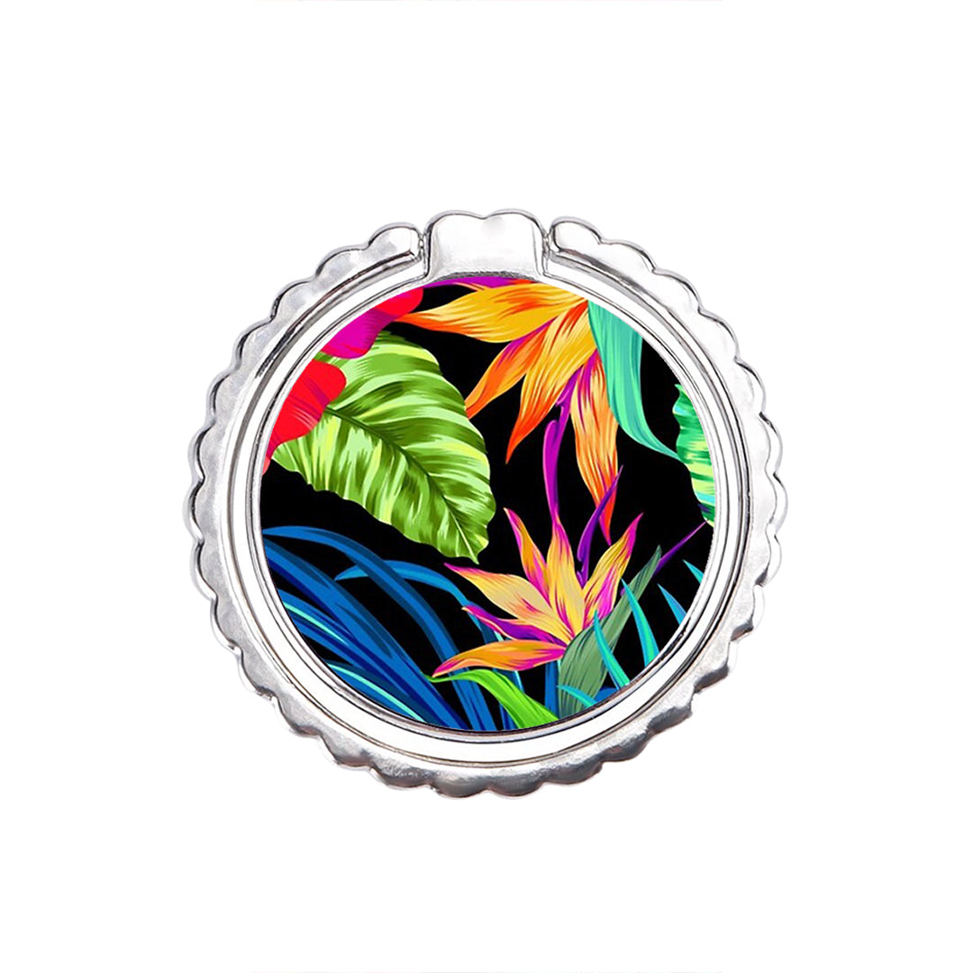 Tropical Flowers - Metal Mobile Ring