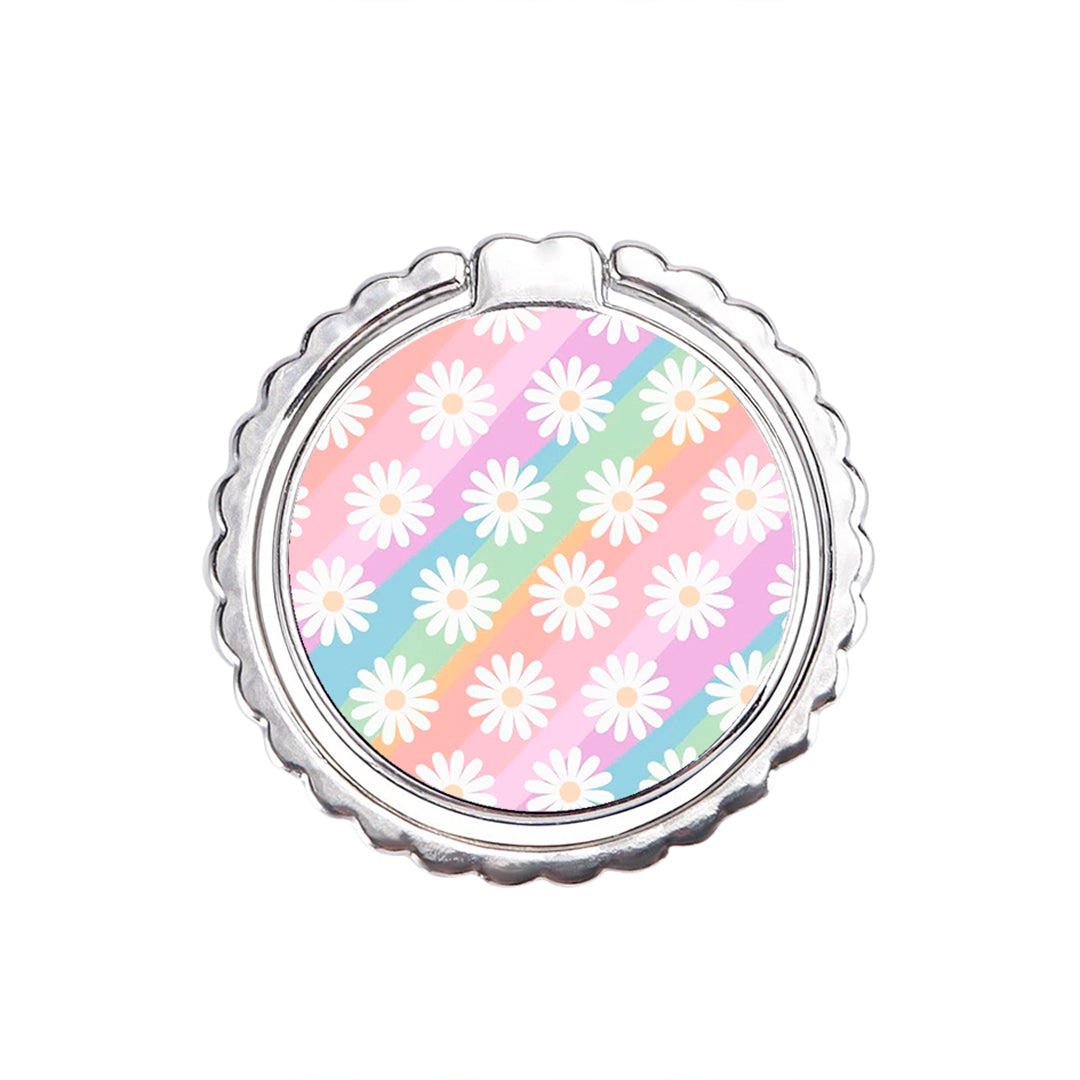 White Daisies - Metal Mobile Ring