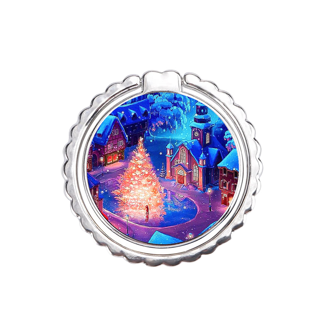 Xmas Village - Metal Mobile Ring