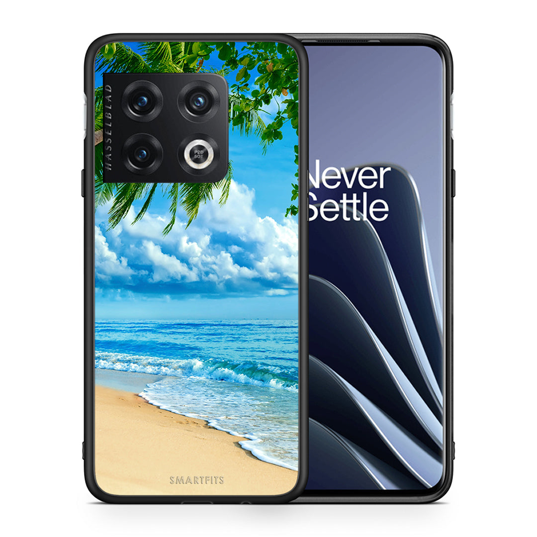 Θήκη OnePlus 10 Pro Beautiful Beach από τη Smartfits με σχέδιο στο πίσω μέρος και μαύρο περίβλημα | OnePlus 10 Pro Beautiful Beach case with colorful back and black bezels