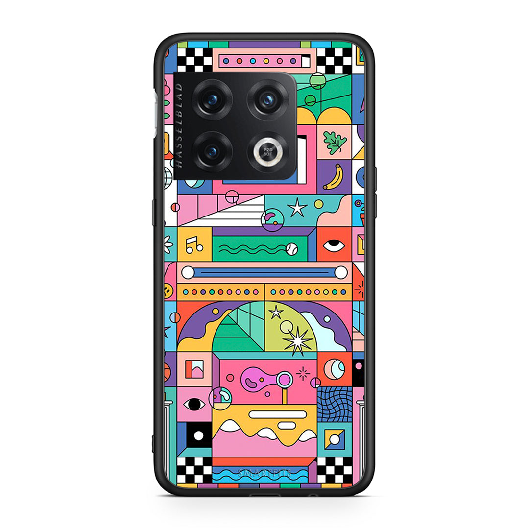 OnePlus 10 Pro Bubbles Soap θήκη από τη Smartfits με σχέδιο στο πίσω μέρος και μαύρο περίβλημα | Smartphone case with colorful back and black bezels by Smartfits