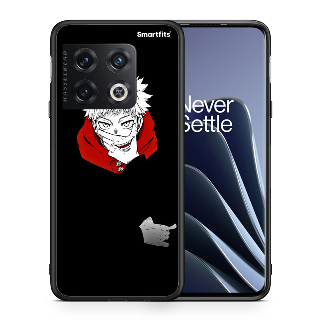 Θήκη OnePlus 10 Pro Itadori Anime από τη Smartfits με σχέδιο στο πίσω μέρος και μαύρο περίβλημα | OnePlus 10 Pro Itadori Anime case with colorful back and black bezels