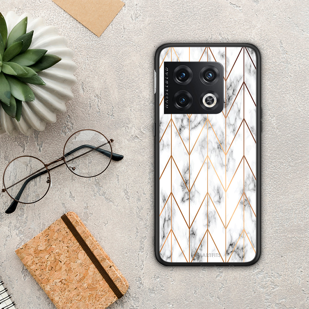 Marble Gold Geometric - OnePlus 10 Pro case