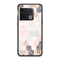 Thumbnail for 4 - OnePlus 10 Pro Hexagon Pink Marble case, cover, bumper
