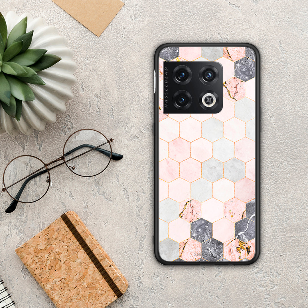 Marble Hexagon Pink - OnePlus 10 Pro case