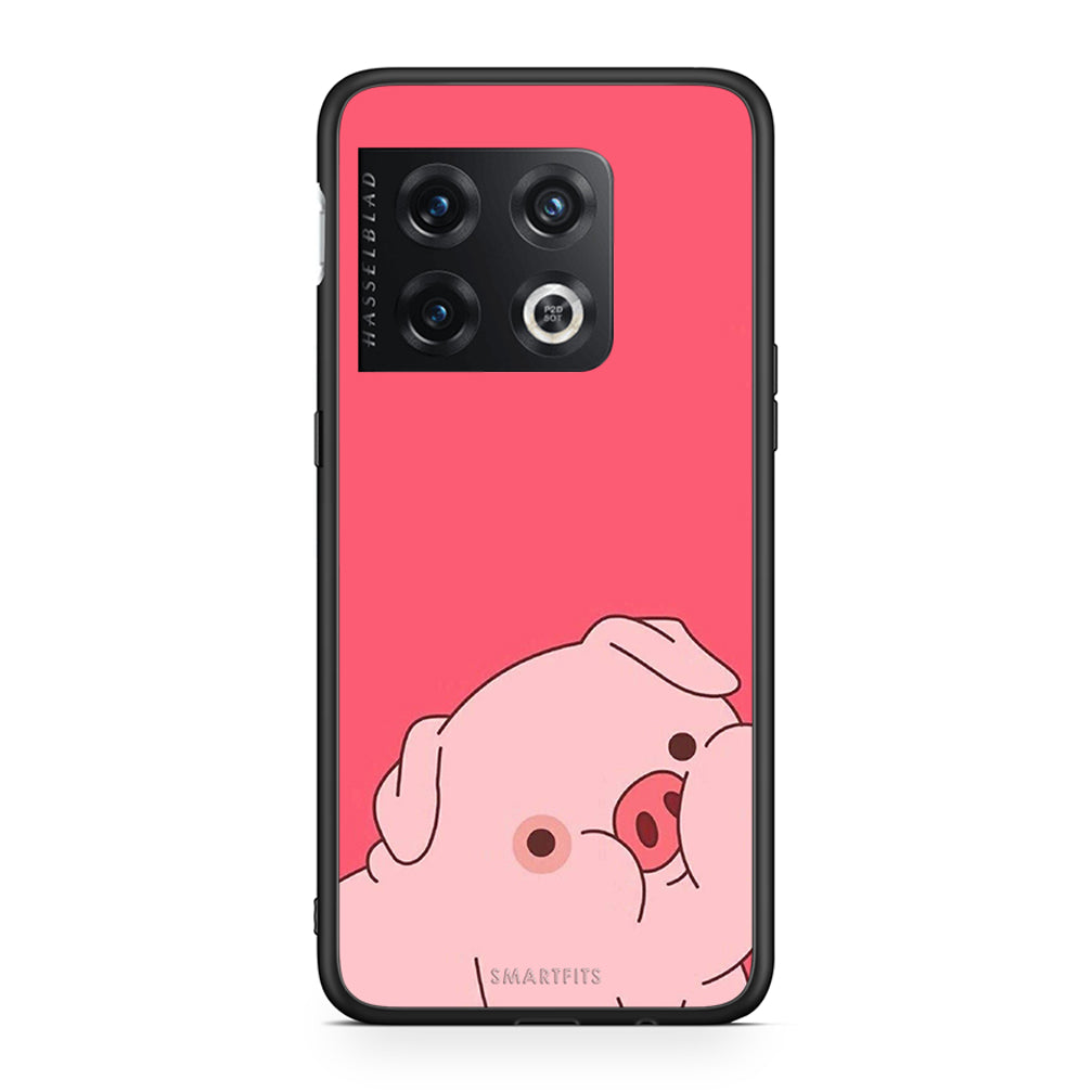OnePlus 10 Pro Pig Love 1 Θήκη Αγίου Βαλεντίνου από τη Smartfits με σχέδιο στο πίσω μέρος και μαύρο περίβλημα | Smartphone case with colorful back and black bezels by Smartfits