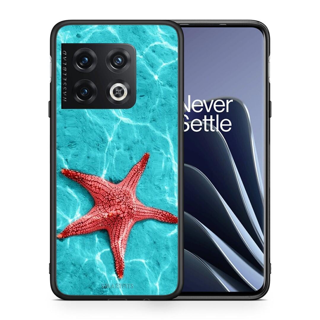 Θήκη OnePlus 10 Pro Red Starfish από τη Smartfits με σχέδιο στο πίσω μέρος και μαύρο περίβλημα | OnePlus 10 Pro Red Starfish case with colorful back and black bezels