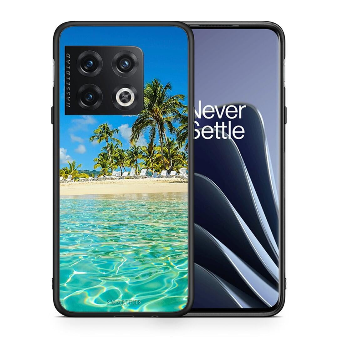 Θήκη OnePlus 10 Pro Tropical Vibes από τη Smartfits με σχέδιο στο πίσω μέρος και μαύρο περίβλημα | OnePlus 10 Pro Tropical Vibes case with colorful back and black bezels