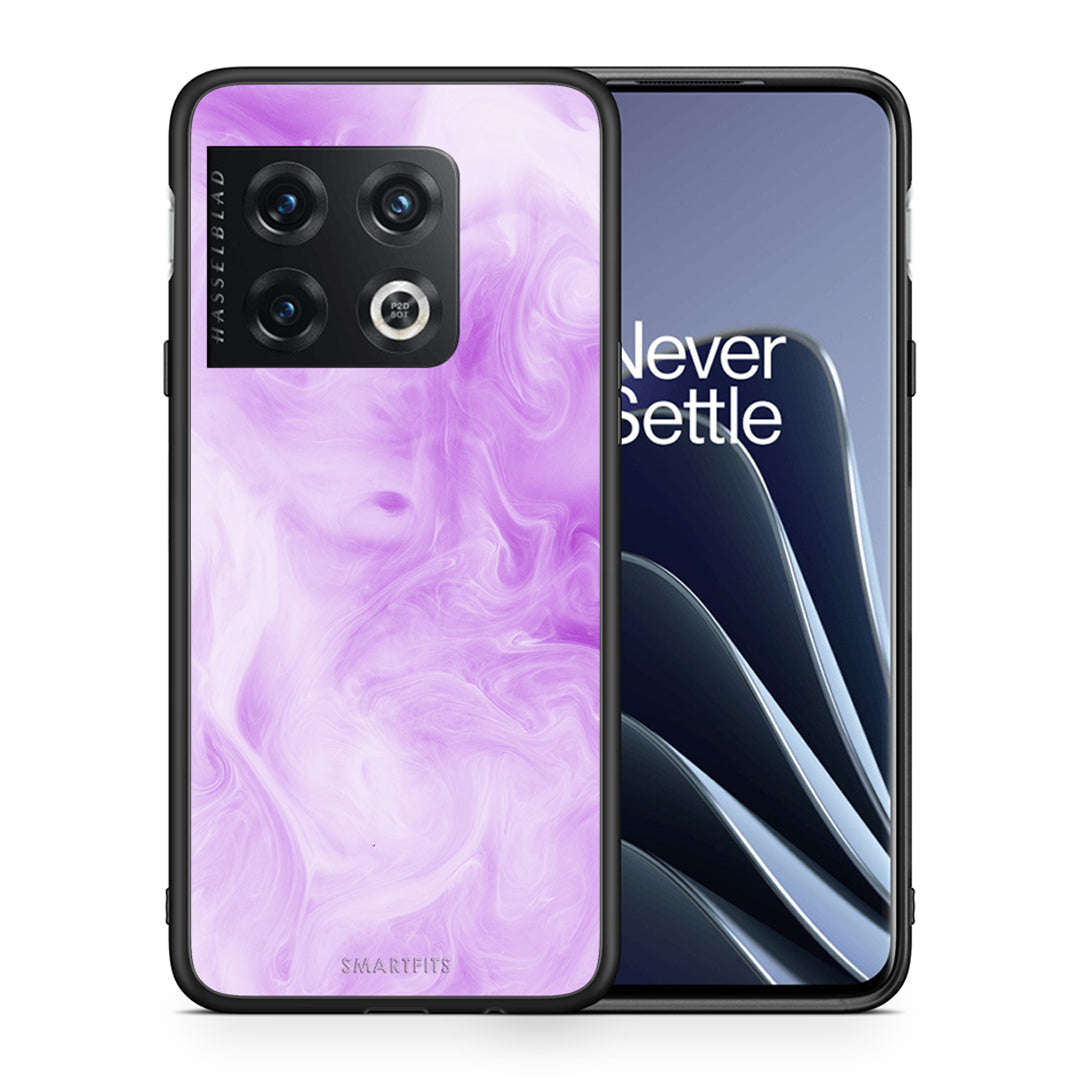 Θήκη OnePlus 10 Pro Lavender Watercolor από τη Smartfits με σχέδιο στο πίσω μέρος και μαύρο περίβλημα | OnePlus 10 Pro Lavender Watercolor case with colorful back and black bezels