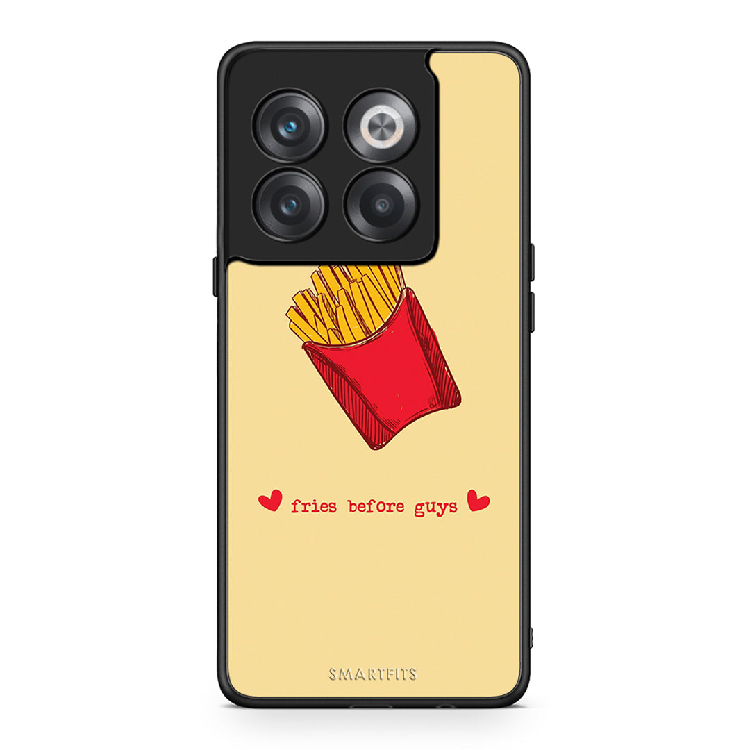 OnePlus 10T Fries Before Guys Θήκη Αγίου Βαλεντίνου από τη Smartfits με σχέδιο στο πίσω μέρος και μαύρο περίβλημα | Smartphone case with colorful back and black bezels by Smartfits