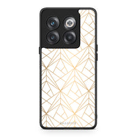 Thumbnail for 111 - OnePlus 10T Luxury White Geometric case, cover, bumper