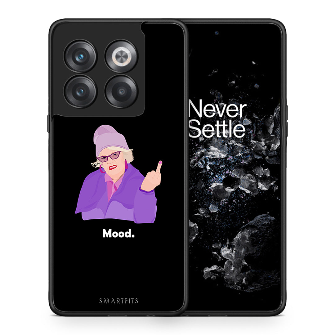 Θήκη OnePlus 10T Grandma Mood Black από τη Smartfits με σχέδιο στο πίσω μέρος και μαύρο περίβλημα | OnePlus 10T Grandma Mood Black case with colorful back and black bezels