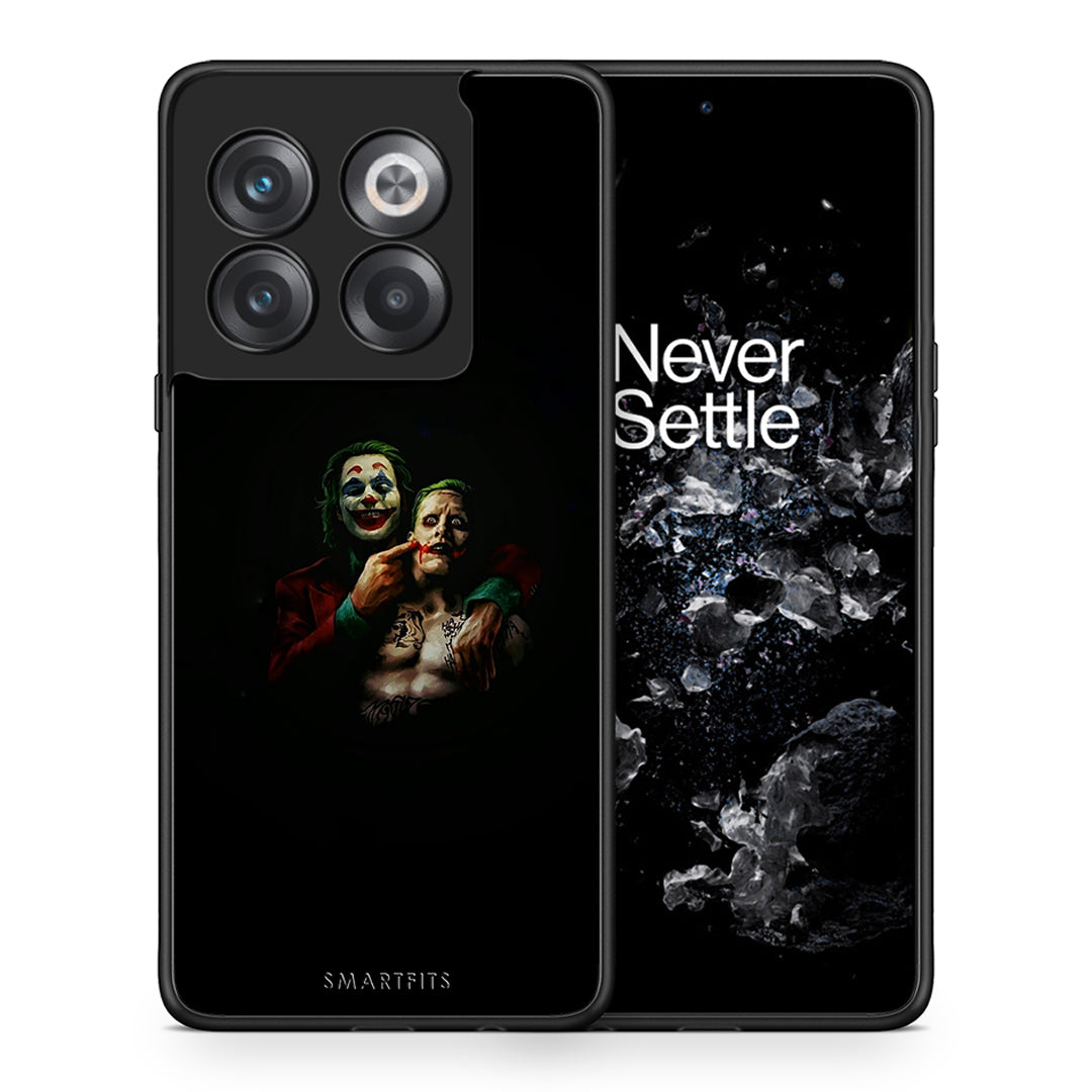 Θήκη OnePlus 10T Clown Hero από τη Smartfits με σχέδιο στο πίσω μέρος και μαύρο περίβλημα | OnePlus 10T Clown Hero case with colorful back and black bezels