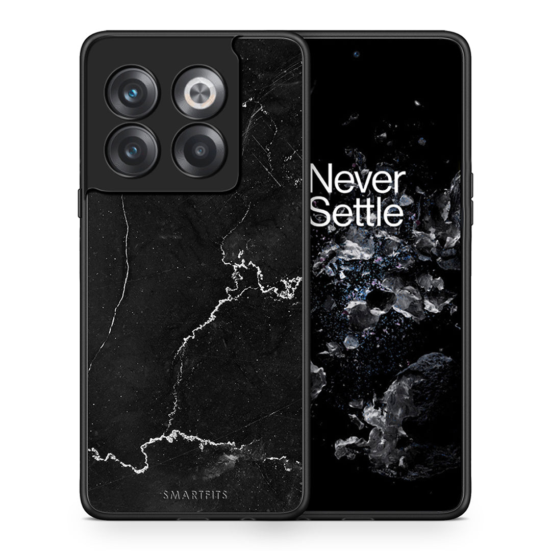 Θήκη OnePlus 10T Black Marble από τη Smartfits με σχέδιο στο πίσω μέρος και μαύρο περίβλημα | OnePlus 10T Black Marble case with colorful back and black bezels