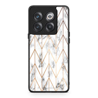 Thumbnail for 44 - OnePlus 10T Gold Geometric Marble case, cover, bumper