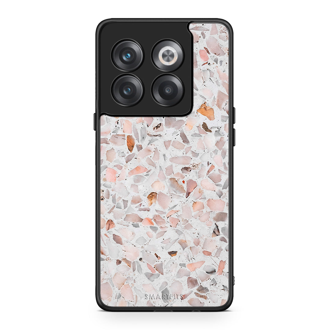 OnePlus 10T Marble Terrazzo θήκη από τη Smartfits με σχέδιο στο πίσω μέρος και μαύρο περίβλημα | Smartphone case with colorful back and black bezels by Smartfits