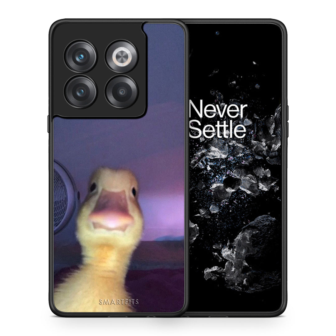 Θήκη OnePlus 10T Meme Duck από τη Smartfits με σχέδιο στο πίσω μέρος και μαύρο περίβλημα | OnePlus 10T Meme Duck case with colorful back and black bezels