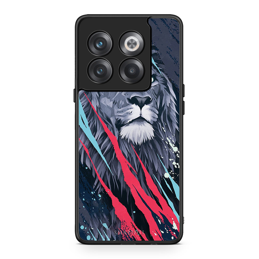 4 - OnePlus 10T Lion Designer PopArt case, cover, bumper