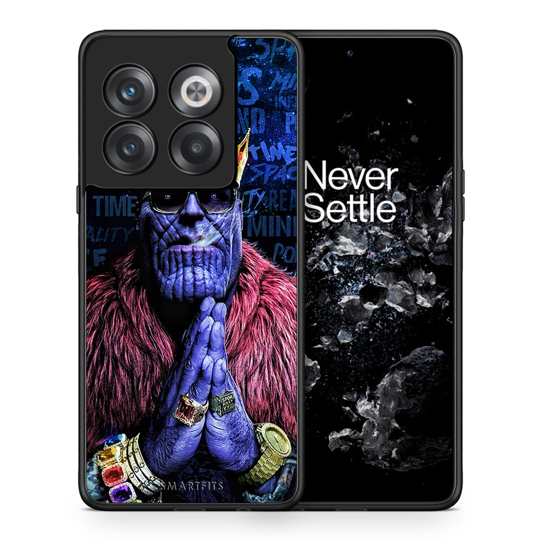 Θήκη OnePlus 10T Thanos PopArt από τη Smartfits με σχέδιο στο πίσω μέρος και μαύρο περίβλημα | OnePlus 10T Thanos PopArt case with colorful back and black bezels