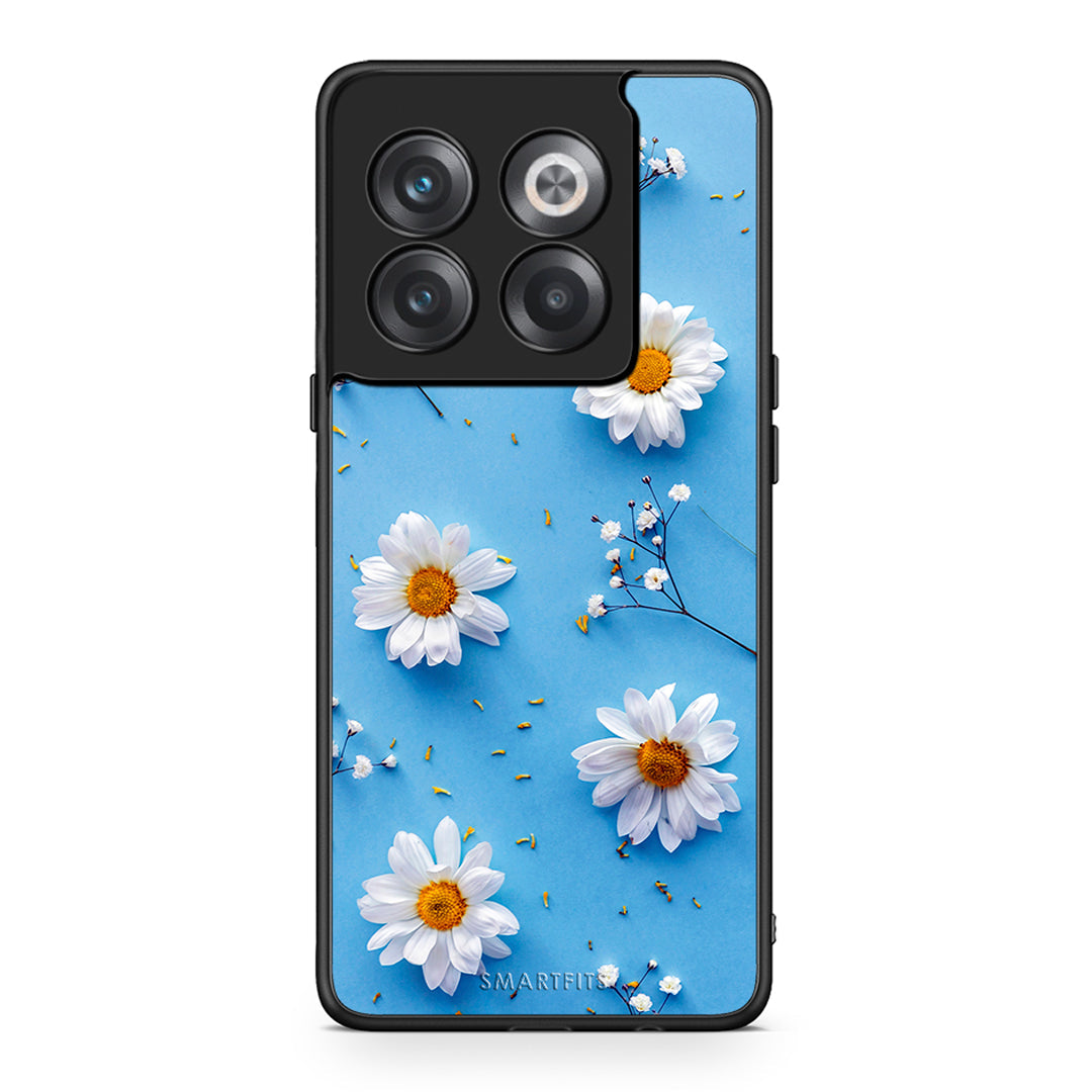 OnePlus 10T Real Daisies θήκη από τη Smartfits με σχέδιο στο πίσω μέρος και μαύρο περίβλημα | Smartphone case with colorful back and black bezels by Smartfits