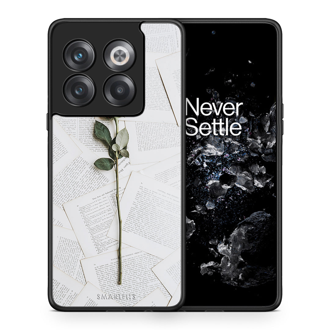 Θήκη OnePlus 10T Red Rose από τη Smartfits με σχέδιο στο πίσω μέρος και μαύρο περίβλημα | OnePlus 10T Red Rose case with colorful back and black bezels