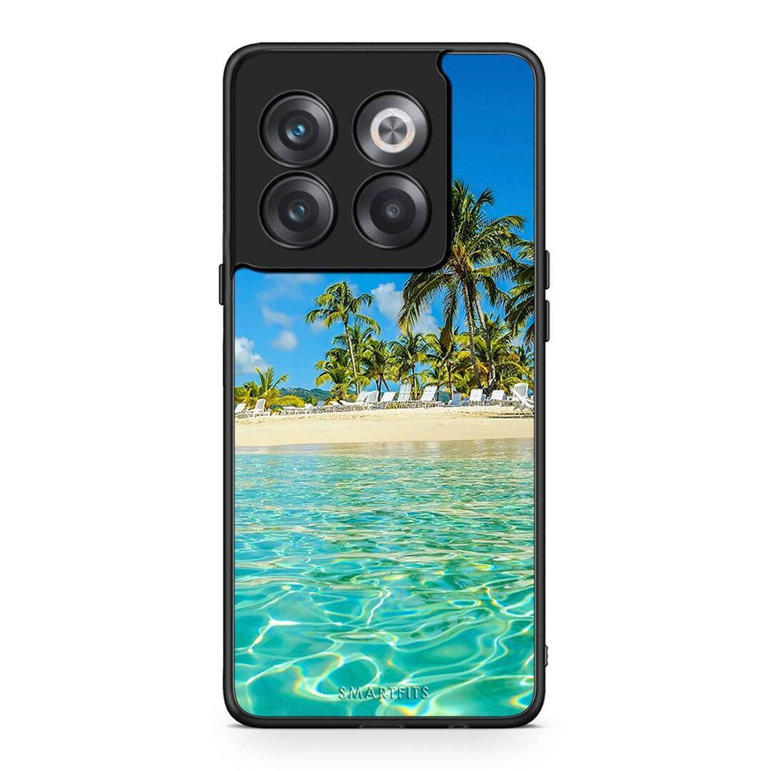 OnePlus 10T Tropical Vibes Θήκη από τη Smartfits με σχέδιο στο πίσω μέρος και μαύρο περίβλημα | Smartphone case with colorful back and black bezels by Smartfits